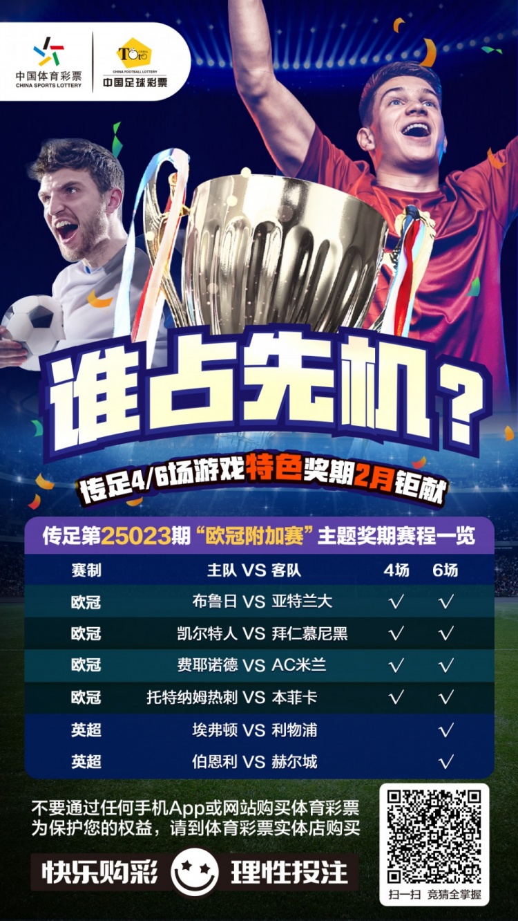  誰占先機？！傳足特色獎期第25023期聚焦歐冠附加賽