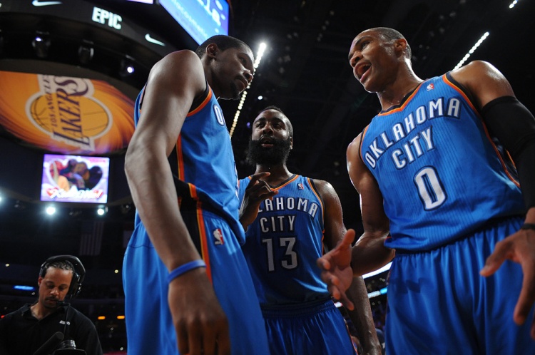  雷霆三少得分全部進(jìn)入歷史前20！他們是NBA歷史最大的如果嗎？